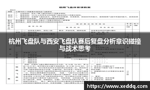 杭州飞盘队与西安飞盘队赛后复盘分析意识碰撞与战术思考